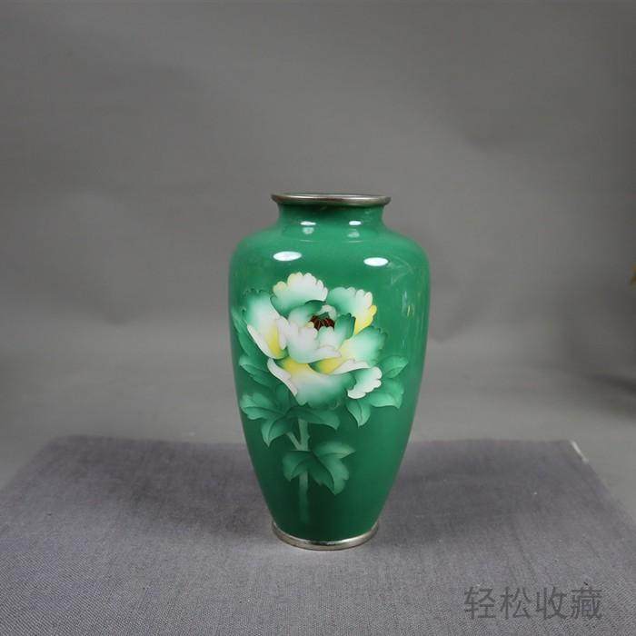 古玩　竹図七宝花瓶 古玩 竹図七宝花瓶 古玩 竹図七宝花瓶