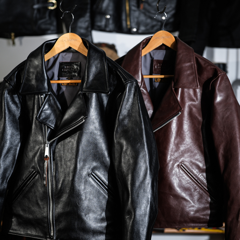 Nuremberg Jacket, Restoring the Style of the 1940S during the War, Small Diagonal Double Lapel, Horsehide Parachute Back Leather Jacket Nuremberg Jacket, Restoring the Style of the 1940S during the War, Small Diagonal Double Lapel, Horsehide Parachute Back Leather Jacket