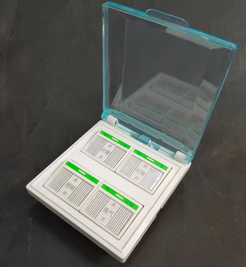 Integrated Ceiling Bath Bully Switch Four Open Strap Waterproof Hood With Nightlight Square Bath Bully Switch Integrated Built-in Wiring