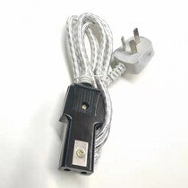 Old-fashioned electric kettle power cord rice cooker two-hole flower power cord flower leather cord open kettle power cord