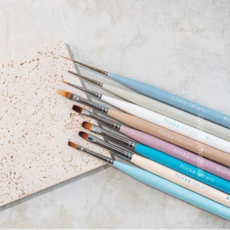 Japanese Flicka Nail Arts Gel Pen Nail Art Pen Oblique Tip Round Tip Painting Teacher Saori