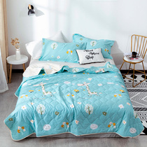 Summer cool quilt cotton double single cartoon thin dormitory 100% cotton machine washable skin-friendly air conditioning quilt