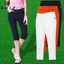 Golf Ladies Pants Spring Autumn New Korea Sashimi Goolf Sports Casual 7 Points Shorts White Jersey Pants Clothing
