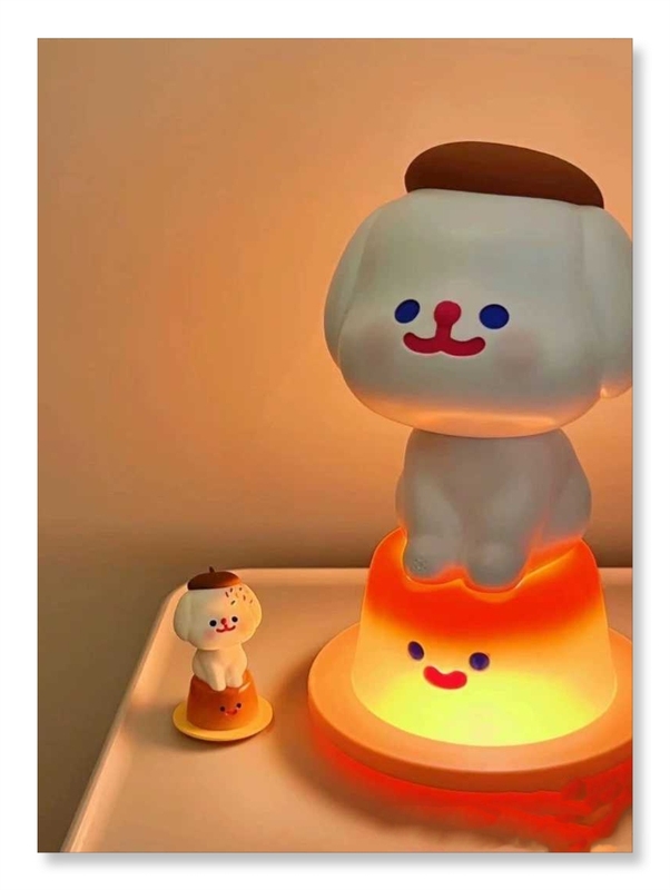 [Magic Trendy Toy] Rico Pudding Puppy Bluetooth Speaker Audio Warm Light Night Light Cute for Girls’ Birthday