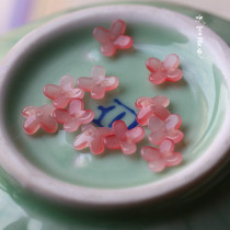 Ink and wash tone Hanfu hairpin DIY material glazed four-leaf clover 10mm small osmanthus Hyacinth