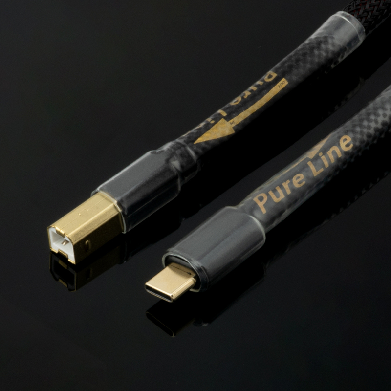 Canare Otg Android Type-C Mobile Phone to Square Usb-B Decoder Dac Data Connection Cable