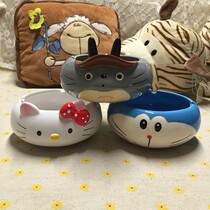 Ceramic ashtray Creative personality cute Jingle cat Chinchilla ashtray Living room large ashtray Hamster food basin