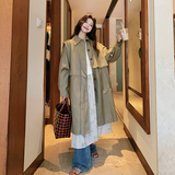 【】24年春季披肩两件套韩版风衣20天出货2401-P195-K255，女装风衣，2C317A
