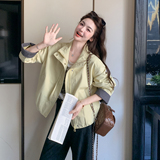 2026春季新款现货拼色百搭短款休闲外套2610-p135-218，女装短外套，2B115
