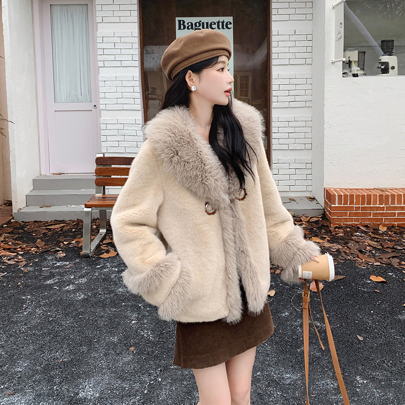 现货高品质皮毛一体环保皮草外套2C131-626-P195K288,女装短外套,2C131