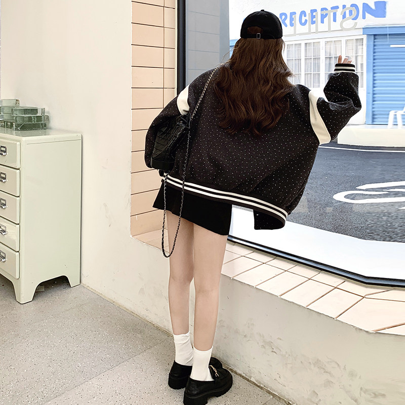 大量现货主推！！烫钻棒球服外套2C203-1007-P165-K248,女装短外套,2C203