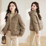 刺绣时尚洋气90%白鸭绒短款羽绒服，女装羽绒服，衣佳和