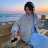 减龄文艺复古格子连衣裙套装女2025秋季简约学院风翻领外套两件套，女装套装/套裙，2C122