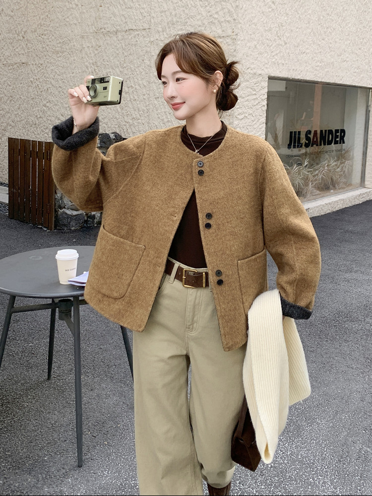 （两面穿）新品现货主推双面羊绒外套2C087-9281-P259-K369,女装毛呢外套,2C087