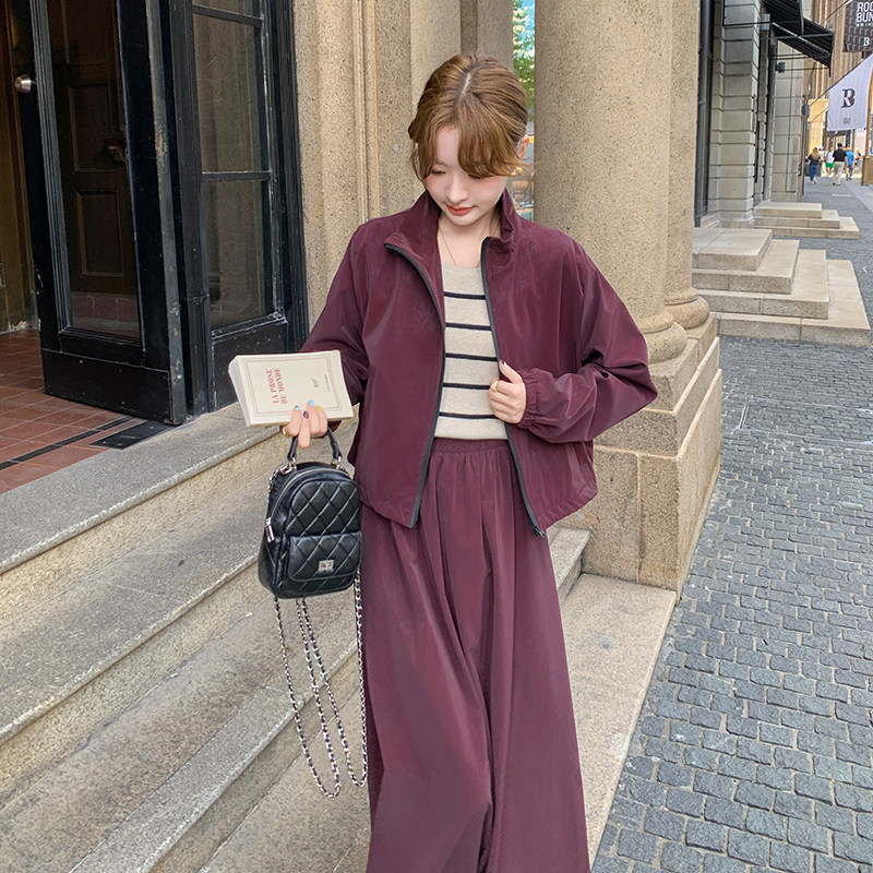 :秋装新款时尚休闲PU皮外套半身裙两件套2C135-6813P185K258,女装套装/套裙,2C135
