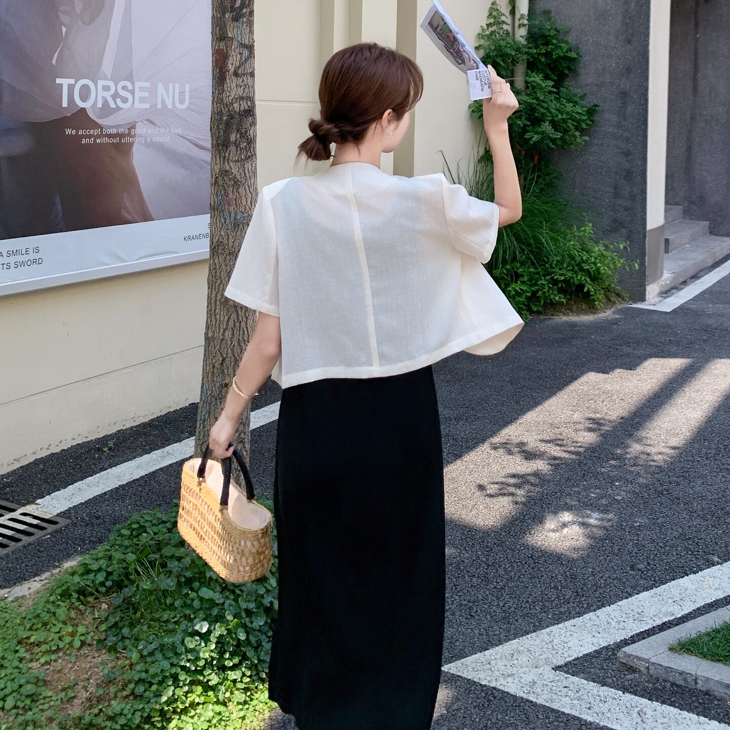白色西装吊带连衣裙套装女2025夏季新款通勤时尚气质感显瘦两件套,女装套装/套裙,2C215