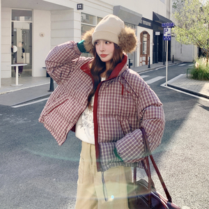 新款 现货 短款羽绒加厚保暖立领面包服图片