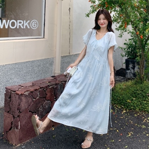 【大量现货】连衣裙女2025夏季新款短袖裙子2C227/2551/P155K218图片