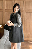 现货毛呢背心裙＋衬衫两件套2C117-1751P170K248，女装套装/套裙，2C117