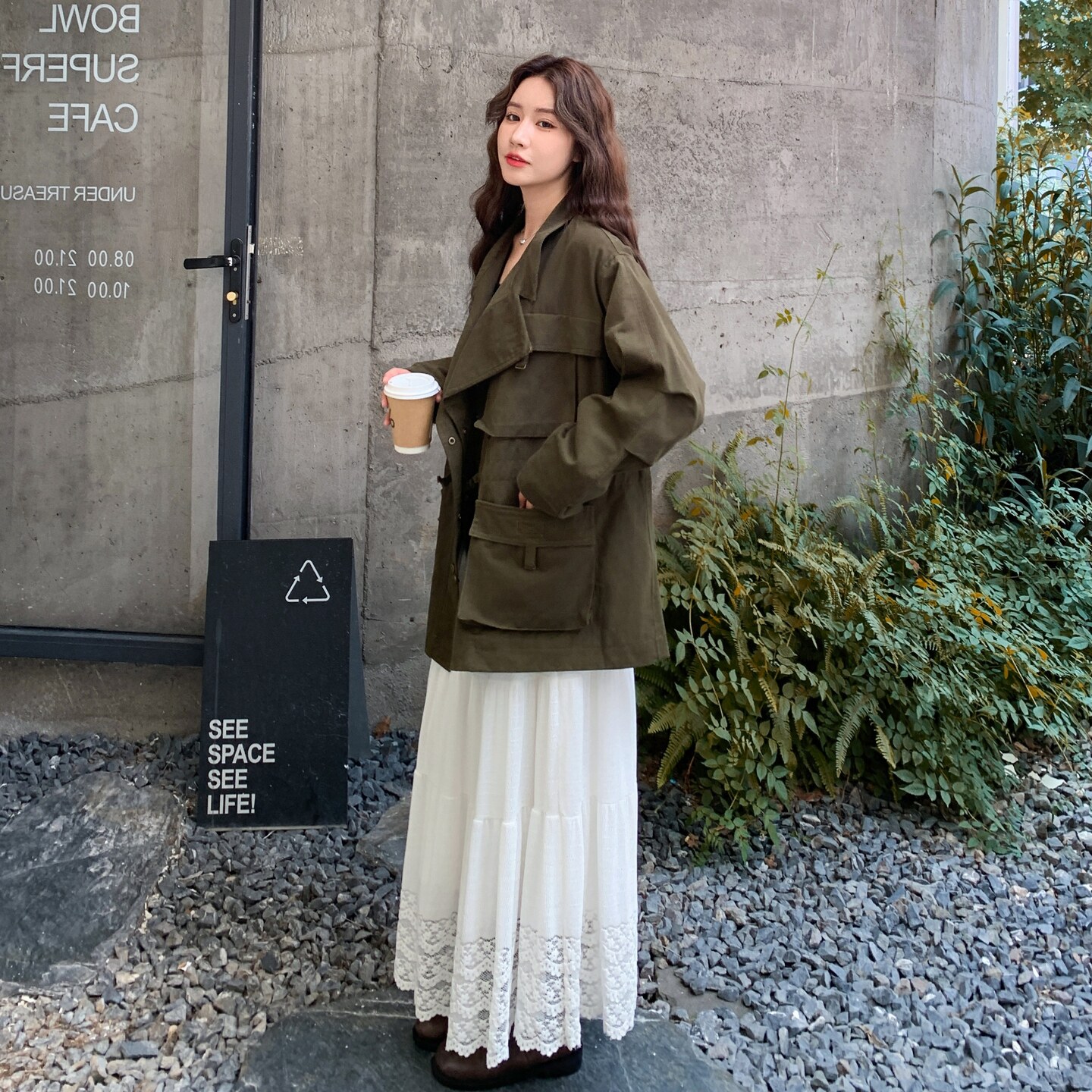 【现货】法式宽松休闲工装外套2C212-G180-P165-K238,女装短外套,2C212