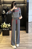 女春秋新款宽松减龄卫衣阔腿裤两件套，女装套装/套裙，2C310