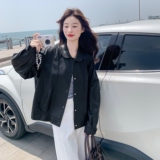 《数据好，大货已出》现货韩版皮衣外套款号8055P145K218，女装皮衣，2C217