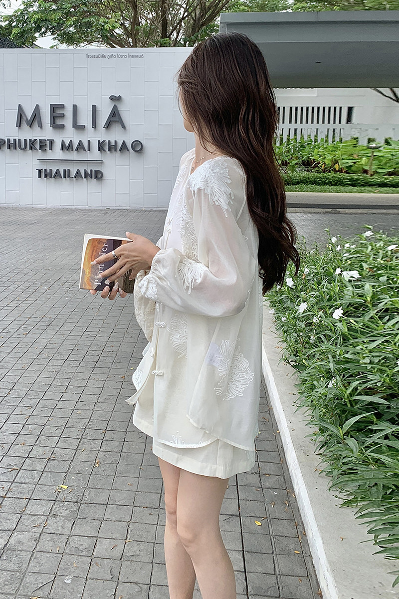 【夏款现货】流行复古刺绣套装三件套送吊带088-6615p135k188,女装套装/套裙,2C088