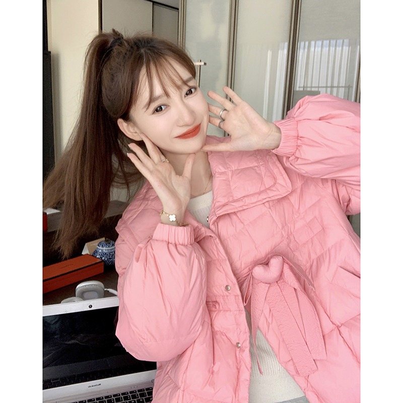【新款已出货】俏皮少女感爱心纯色羽绒服C161-6162-P205-K288图片