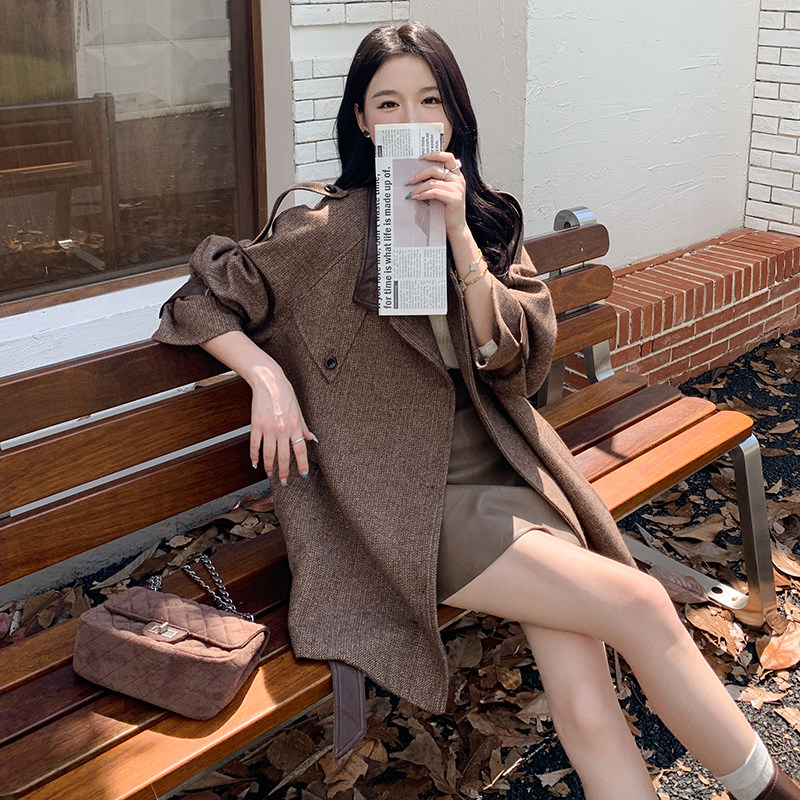 现货在店含40毛毛呢外套女短款收腰2C206-L28-P185-K258,女装毛呢外套,2C206