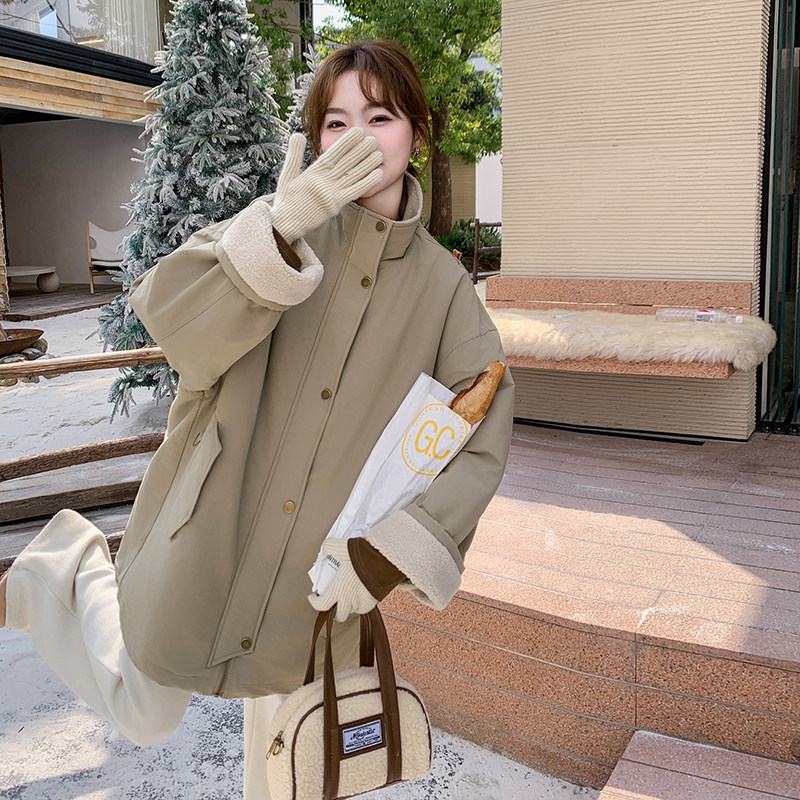 现货数据好工装羊羔毛外套2C206-L99-P185-K268,女装棉衣/棉服,2C206