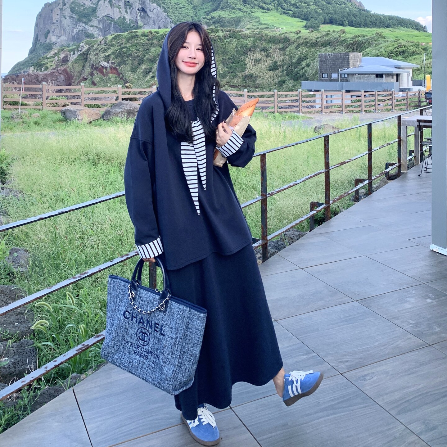 时尚休闲运动套装女宽松显瘦卫衣半身裙两件套6500P165K248,女装套装/套裙,2C166