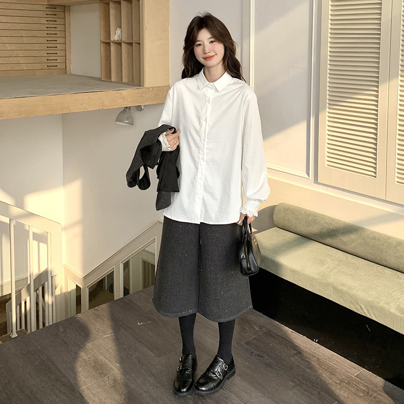 现货：春装新款衬衫白色蝴蝶结马甲＋阔腿裤三件套-6870P185K268,女装套装/套裙,2C135