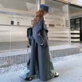【现货】韩系阔版双面羊绒大衣D233P275K398，女装毛呢外套，2D008