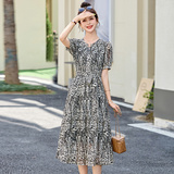 【现货】碎花连衣裙女夏季流行遮肉1C115-6211-P115-K258，女装连衣裙，吾爱衣