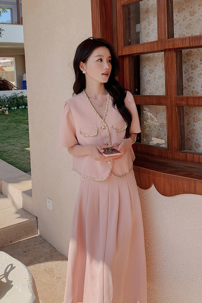 【夏款现货】敲出片的小香风套装裙088-2329p145k218,女装套装/套裙,2C088