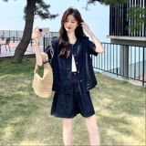 时尚套装短袖衬衣短款裤子休闲两件套2C215-P170-K240，女装套装/套裙，2C215