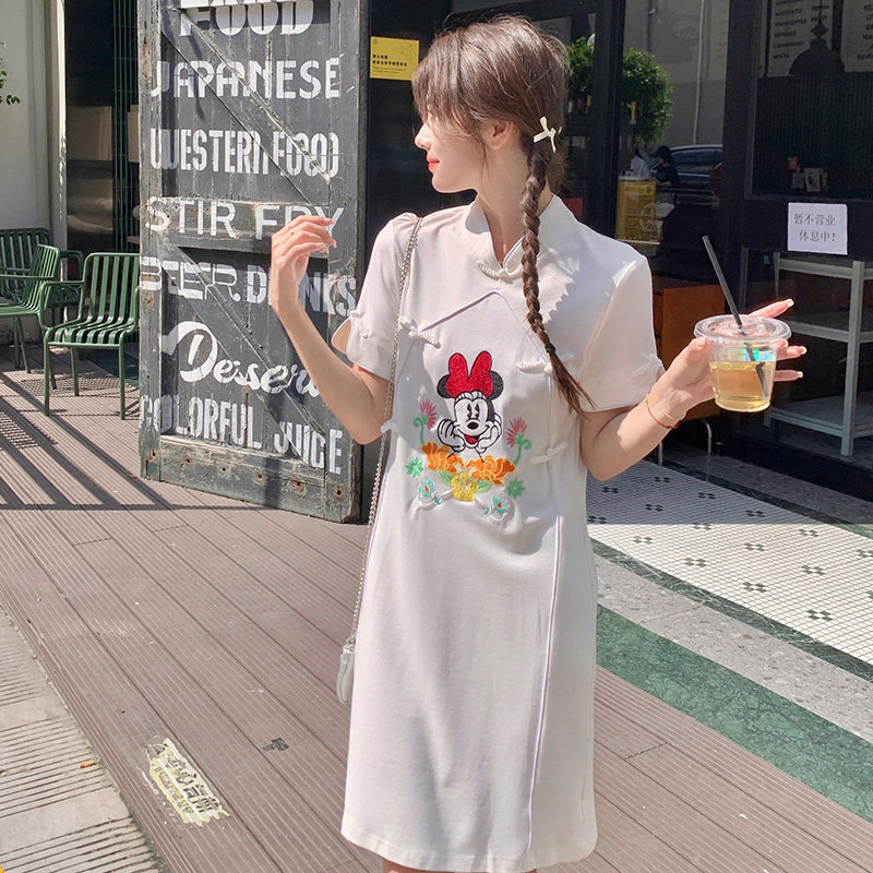 【现货】新中式改良旗袍连衣裙刺绣P115-K165,女装汉服/婚纱/旗袍/礼服,2C081