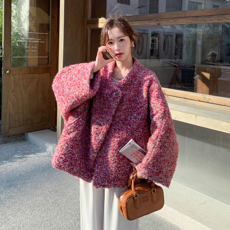 新出毛呢子夹棉外套（大货已出）,女装毛呢外套,2C222