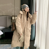新品大货出冬季贴标长款棉衣2C032872P195K278，女装棉衣/棉服，2C032