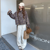 时尚立领提花外套女2025秋季新款韩版宽松显瘦休闲夹克棒球服上衣，女装短外套，2C323