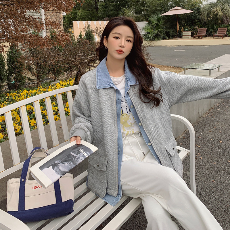【档口现货】2025新款牛仔女装韩版休闲外套女266-P125-L175图片