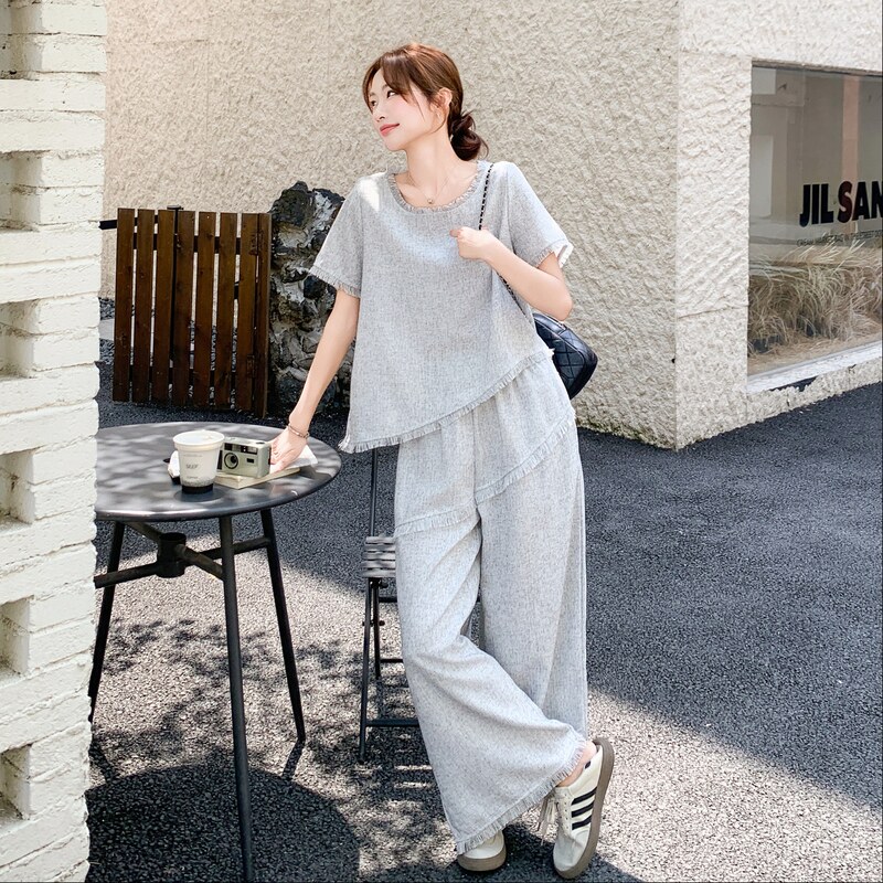 已出货 小香风流苏阔腿裤套装老钱风269-9157-P160-K238图片