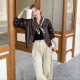 秋装新款皮衣外套女2025洋气机车服夹克2C227/3310/P175K248，女装皮衣，2C227