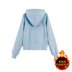 气质简洁休闲套装女春季新款韩系连帽卫衣直筒裤显高显瘦两件套潮图片