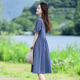 薄款纯棉牛仔连衣裙女夏2024新款宽松遮肚子显瘦妈妈休闲洋气裙子，女装毛呢外套，新感觉