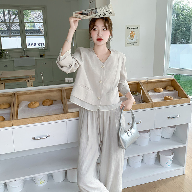 现货主推！！米白色套装2C203-1366-P175-K268,女装套装/套裙,2C203