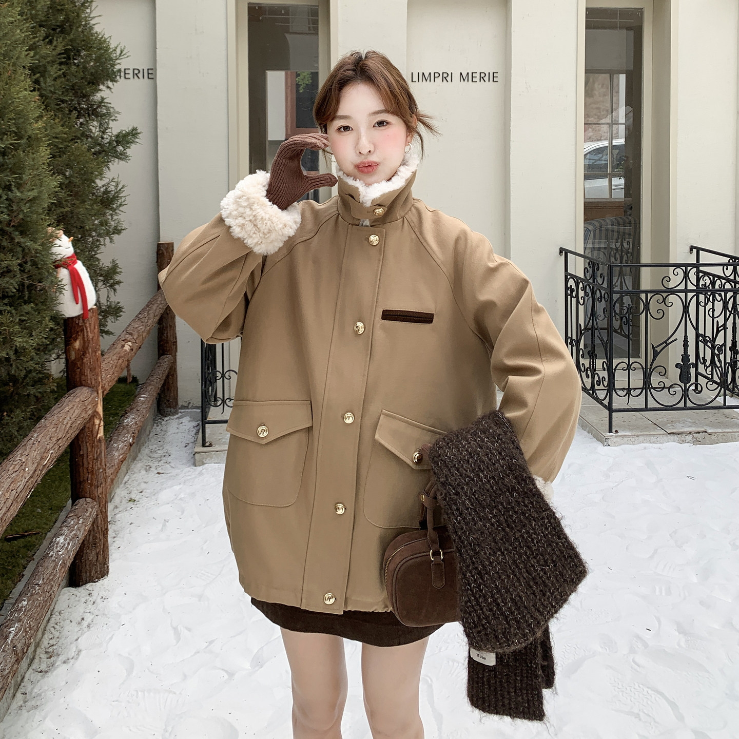 现货！现货！毛绒拼接派克羽绒服2C212-G193-P225-K328,女装羽绒服,2C212