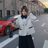【白底图买家秀已更新】80%短款双面羊绒M001-p225控358，女装毛呢外套，2C209