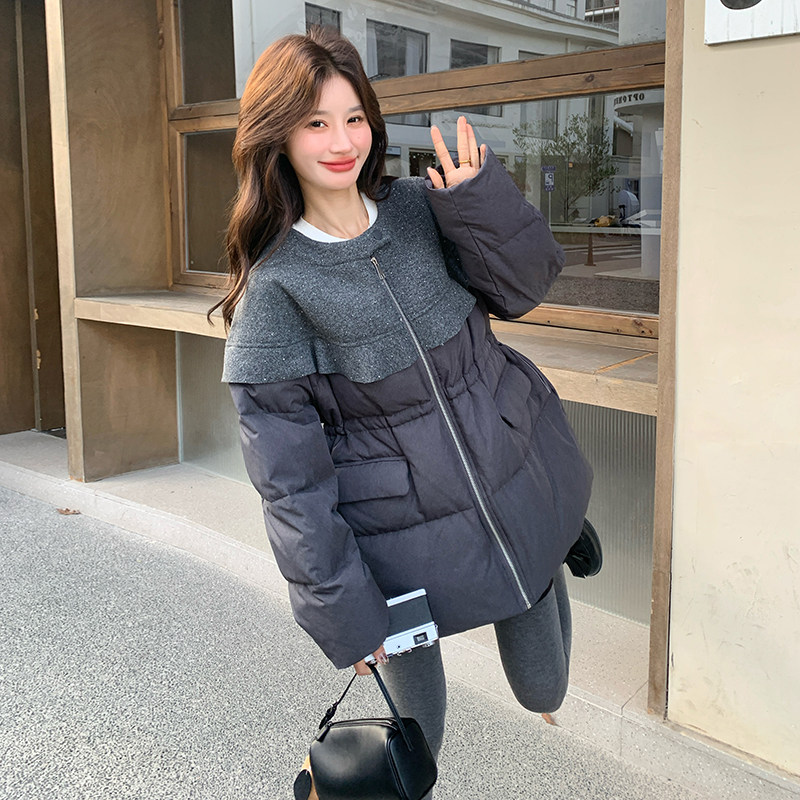 25冬装新现货主推圣诞款呢子拼接羽绒服2D044-2526-P280-K418,女装羽绒服,2D044