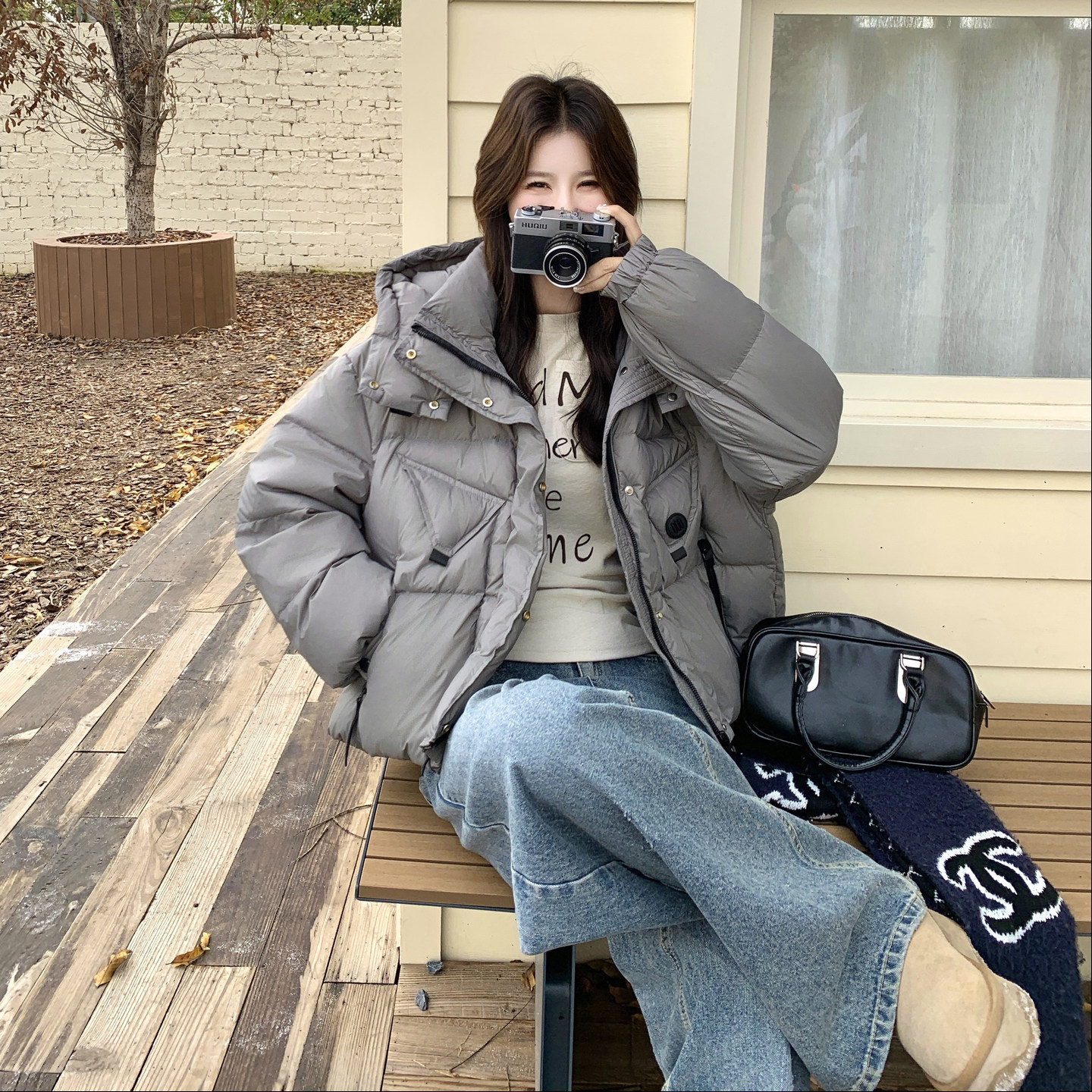 现货！现货！现货！时尚连帽50绒羽绒服2C212-G199-P255-K388,女装羽绒服,2C212